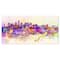 Designart - Purple New York Skyline - Cityscape Canvas Art Print